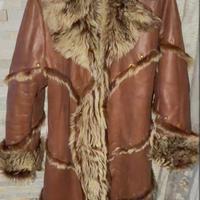 Cappotto lungo donna di montone con pelo