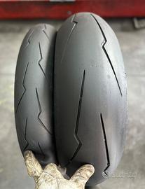 Coppia ruote moto 120/70/17 e 190/55/17 PIRELLI