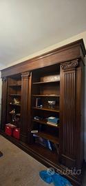 libreria in legno 3 porte e ripiani