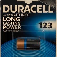 Batteria duracell 123 Lithium