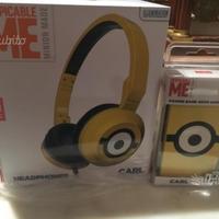 Cuffie on ear pop minions + powerbank