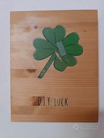 🍀 Quadro D.I.Y. Luck – fatto a mano
