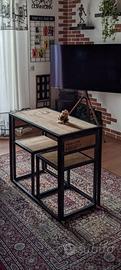 Tavolo e sedie Vintage/Industriale