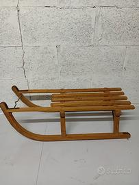 Slittino vintage Davos anni 70 arredo vetrini rici