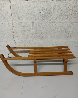 Slittino vintage Davos anni 70 arredo vetrini rici