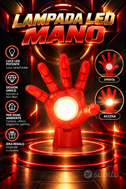 Lampada mano iron man