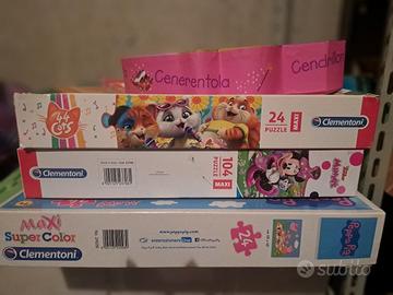 puzzle vari per bambina 4/5anni