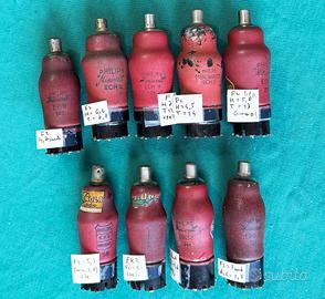 Valvole per radio lotto EF9 , ECH3, ECH4, EK2 EBC3