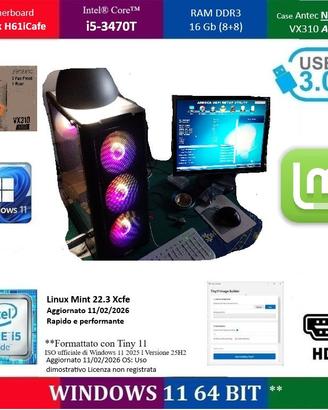 PC Assemblato Usato - Case Antec VX310 ARGB NUOVO