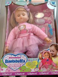 Bambola bella ripetella con accessori - alta 48 cm