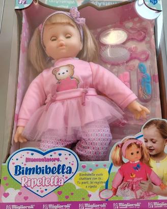 Bambola bella ripetella con accessori - alta 48 cm