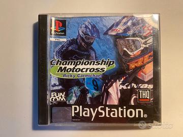 GIOCO PS1 - CHAMPIONSHIP MOTOCROSS- RICKY CARMICHA