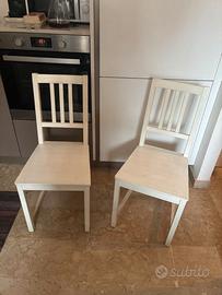 Sedie Ikea bianche
