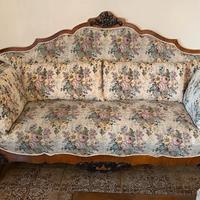 Divano originale del 1800 in legno massello