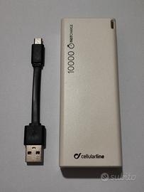 Cellularline Free Power Slim 10000 powerbank usato
