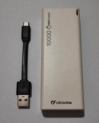 Cellularline Free Power Slim 10000 powerbank usato