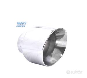 TERMINALE SCARICO UNIVERSALE CROMATO A COLLETTORE 