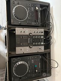 Set DJPioneer 2 CDJ-350+mixerDJM-250+cuffie EIKON