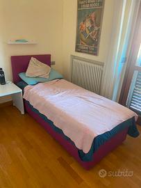Letto singolo con contenitore + materasso