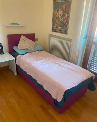 Letto singolo con contenitore + materasso