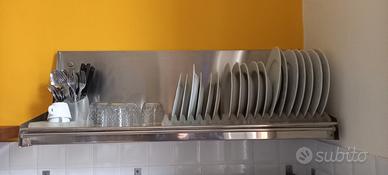 piattaia a muro inox 