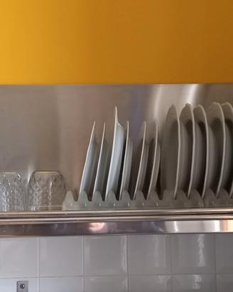 piattaia a muro inox 