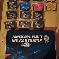 Cartucce stampante Epson compatibili E0711-E0714