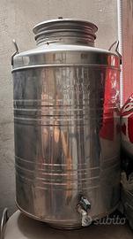 Recipiente acciaio inox per olio 50 litri