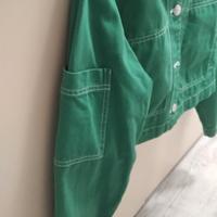  giacca jeans verde 