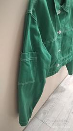  giacca jeans verde 