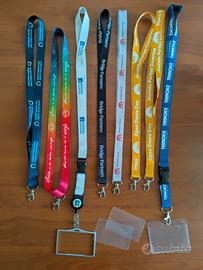 Lotto 8 Lanyard Cordini Porta Badge – Aziendali