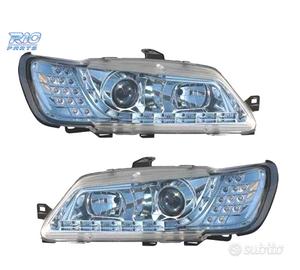 FARI PEUGEOT 306 97-01 LUCE DIURNA A LED FONDO CRO