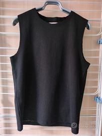 maglietta smanicata nera Alcott 