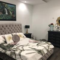 Letto contenitore in velluto capitonne' glicine