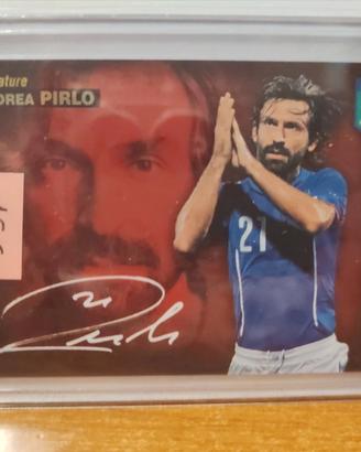 Carta calcio Panini Andrea Pirlo signature