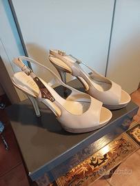scarpe Liu-Jo beige tg 37 tacco