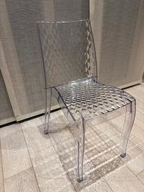 4 Sedie in plexiglass