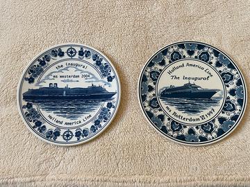 2 piatti commemorativi Delft