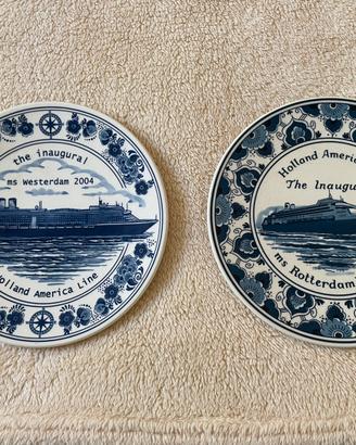 2 piatti commemorativi Delft