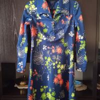 abito blu fantasia fiori tg M