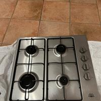Piano cottura gas 4 fuochi