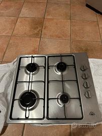 Piano cottura gas 4 fuochi