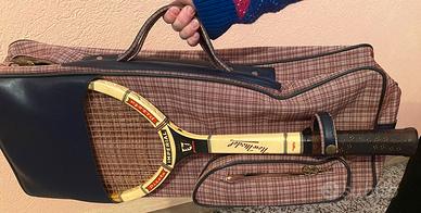 borsa tennis uomo anni 60 universal con racchetta