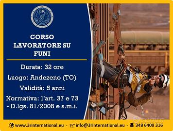 Patentino lavoro in fune - edilizia acrobatica