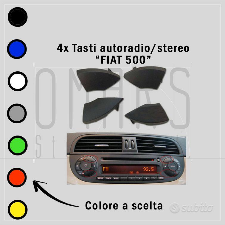 4x SET RICAMBIO TASTI PULSANTI RADIO FIAT 500 - Accessori Auto In vendita a  Caserta