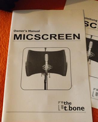 schermo microfono per studio registrazione 