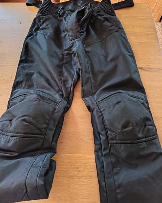 pantalone moto taglia xs nero con protezioni 