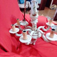 Lampadario in ceramica di Capodimonte. Perfetto