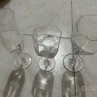 Bicchieri cristallo vino acqua e flute