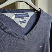 Maglione Pullover TOMMY Blu Scuro Cotton Cashmere